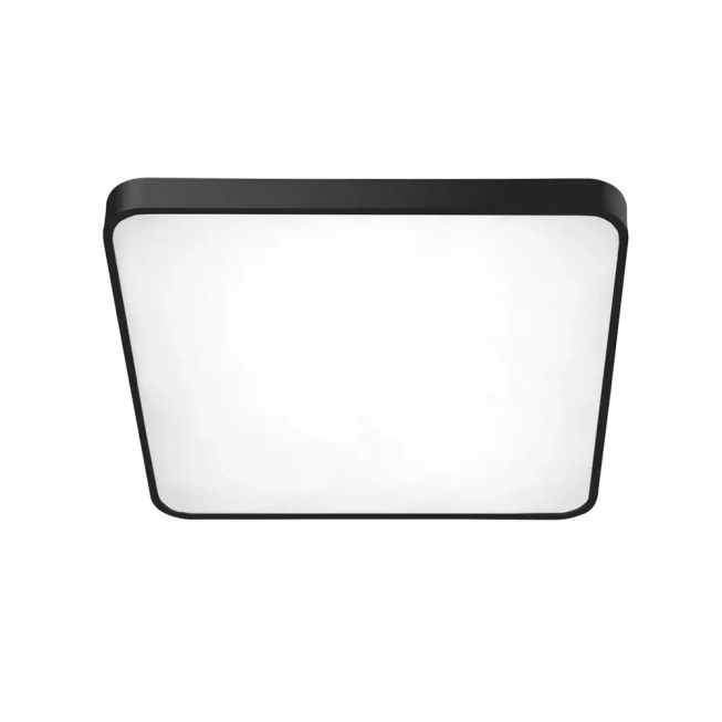 Stropné svietidlá - Azzardo LED stropní svítidlo Quadro 50 Led CCT černé s dálkovým ovladačem