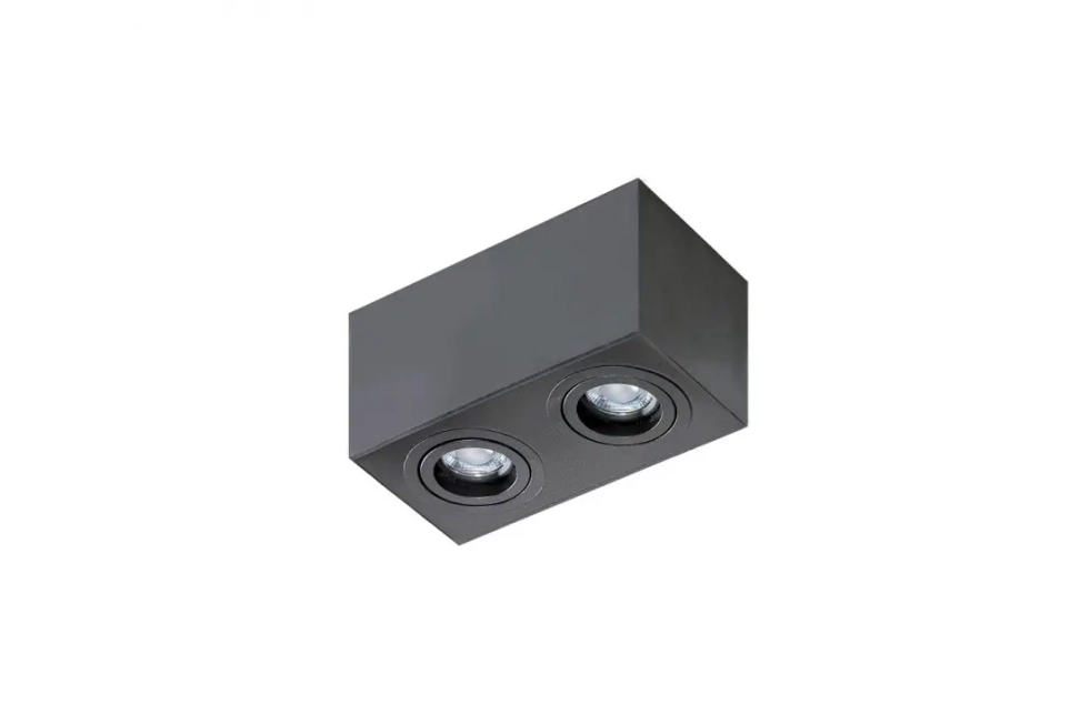 Bodové svetlá - Azzardo Moderní bodové svítidlo Brant 2 SQ černé