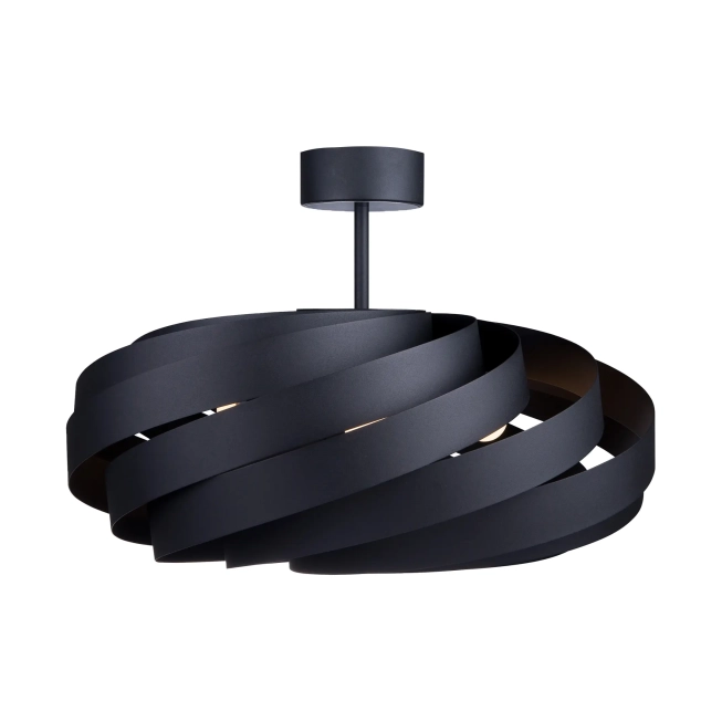 Stropné svietidlá - Zumaline Designové stropní svítidlo Vento 60 černá