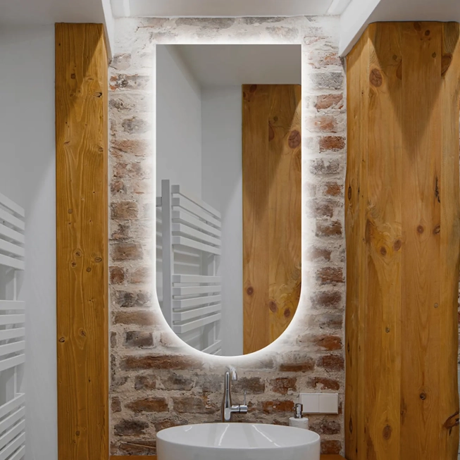 Zrkadlá do kúpeľne - Gaudia Zrcadlo Portello Puro LED