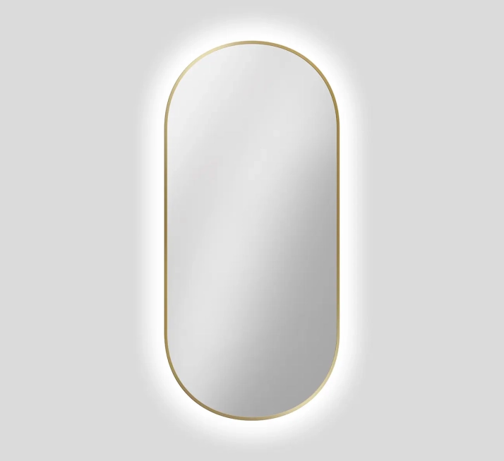 Zrkadlá do kúpeľne - Gaudia Zrcadlo Zeta SLIM Gold LED Ambient
