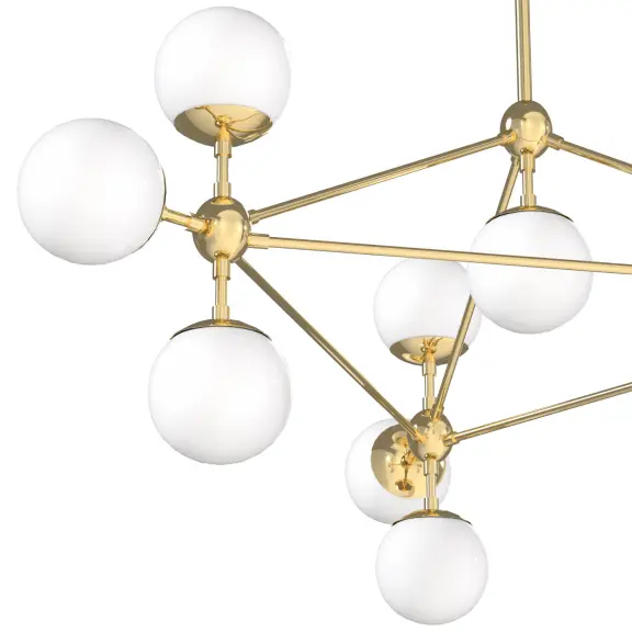 Lustre a závesné svietidlá -  Orlicki design Luxusní lustr Bao zlatá